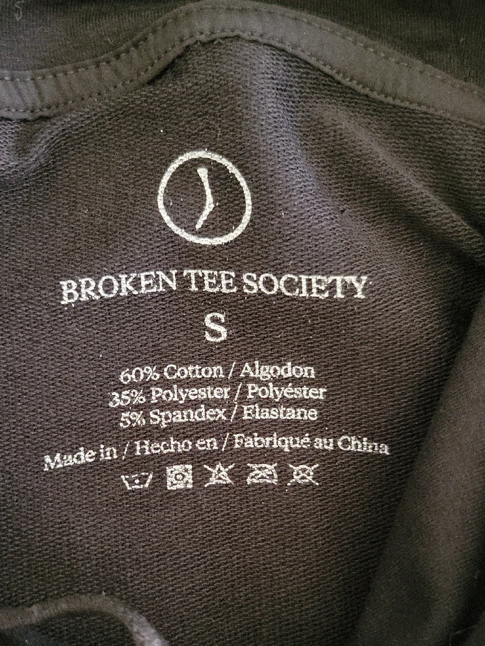 Men's Black Hooded Sweatshirt with Minimal Round Logo